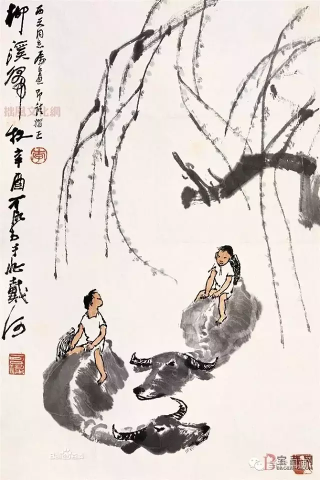 李可染一生創(chuàng)作作品1000件，市場(chǎng)拍了8000件，90%是假的