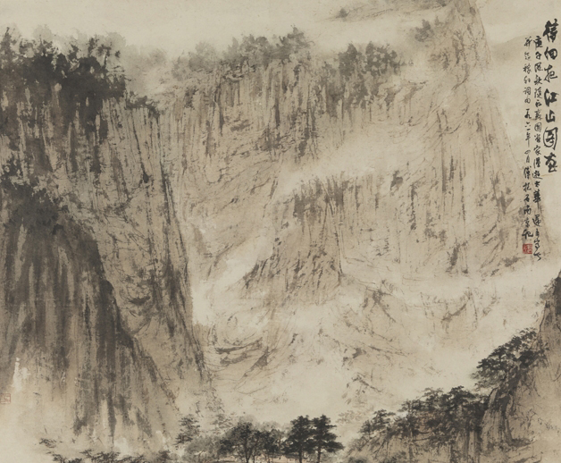 《待細(xì)把江山圖畫(huà)》100×111.5cm，1961年